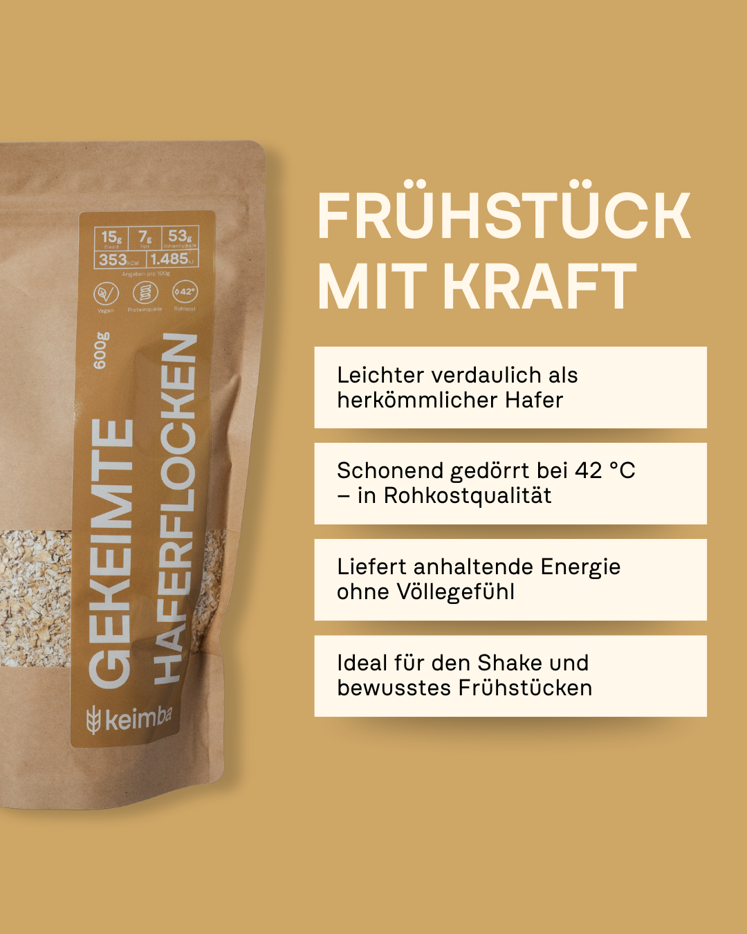 Gekeimte Haferflocken