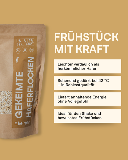 Gekeimte Haferflocken