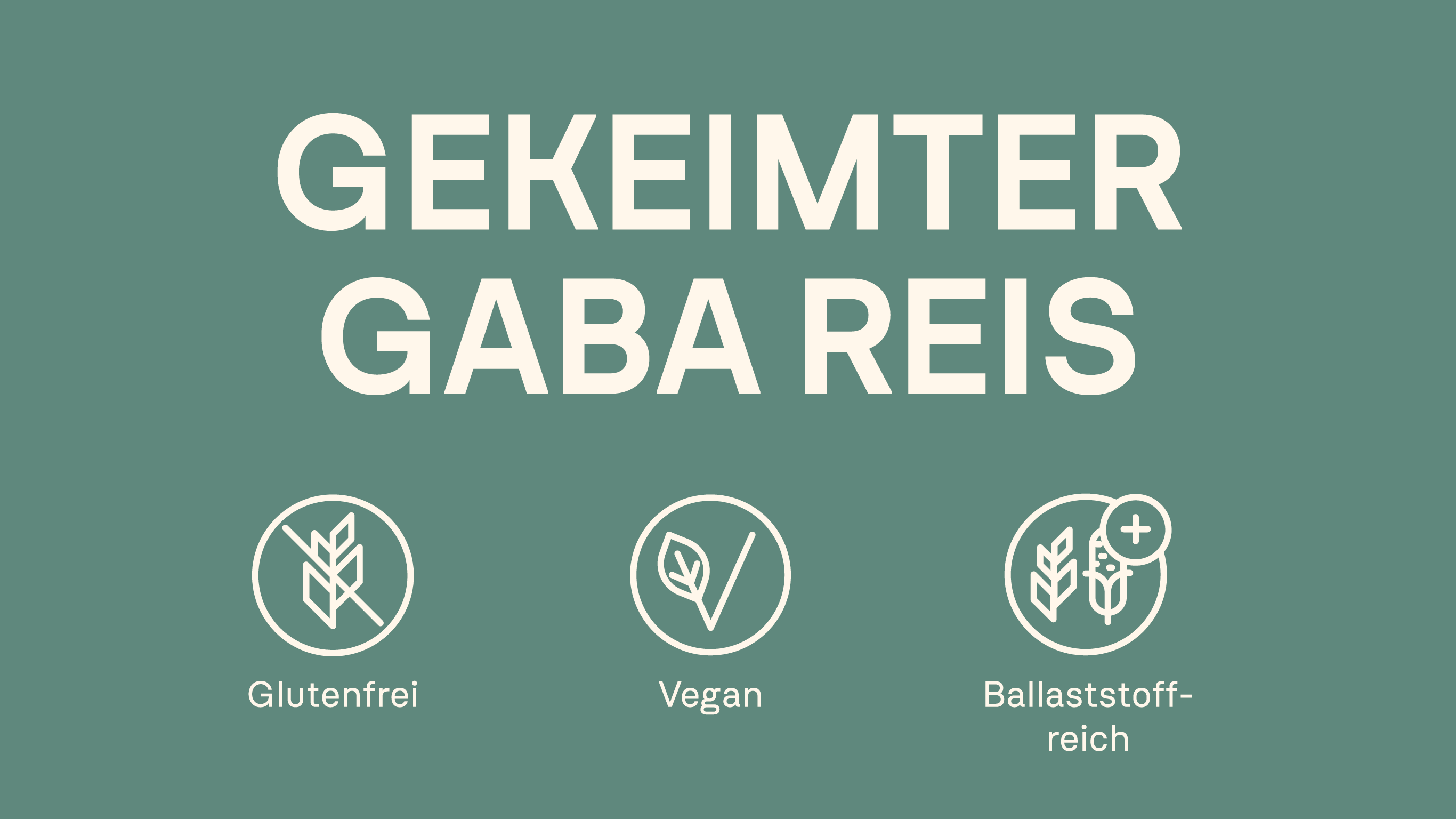 Gekeimter GABA Reis