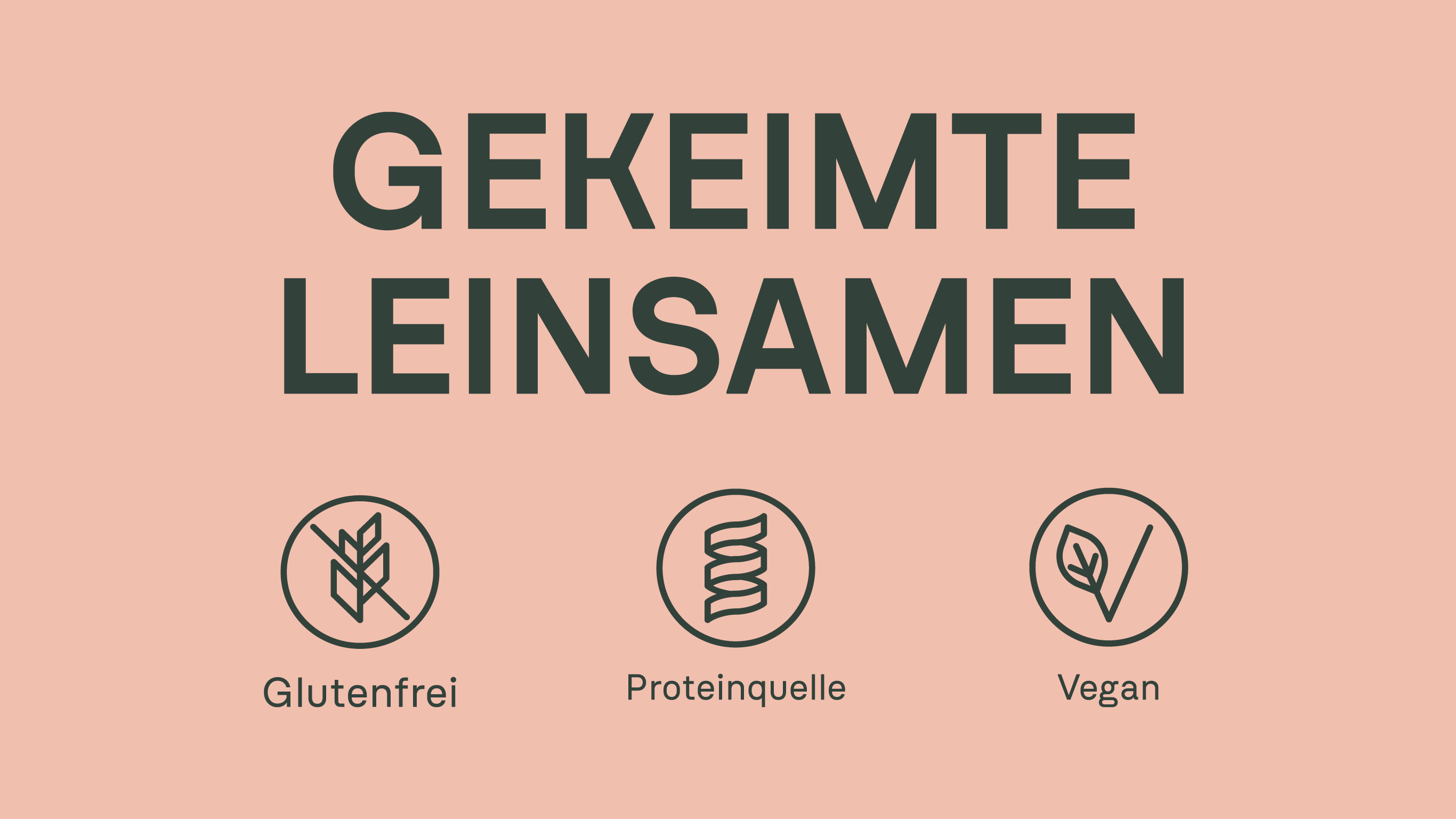 Gekeimte Leinsamen